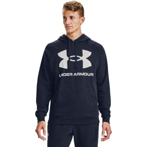 1357093-410 UA Rival Fleece Big Logo HD UNDER ARMOUR HOMME – Image 2