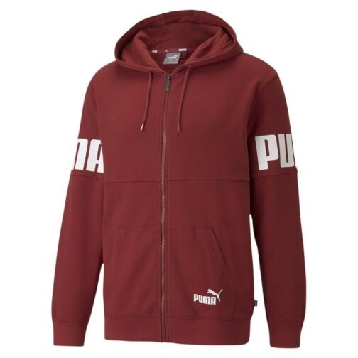 589432-22 PUMA POWER COLORBLOCK FZ HOODI PUMA HOMME