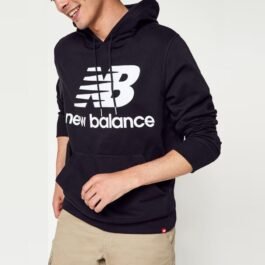 MT03558-BK NB ESSENTIALS STACKED LOGO HOODIE NEWBALANCE HOMME